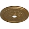 Ekena Millwork Palmetto Ceiling Medallion (Fits Canopies up to 3 5/8"), 23 5/8"OD x 3 5/8"ID x 1 5/8"P, Pale Gold CM23PMPAS - alternate 2